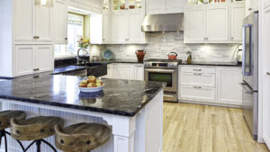 A newly remodeled kitchen in a rental home in Orem, UT.